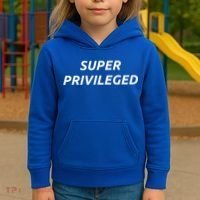Super Privileged Social Justice Hu Rights Gift Kids Hoodie thumb 3