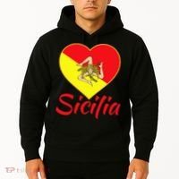Sicilian Pride Sicilia I Love Sicily Trinacria Hoodie thumb 2