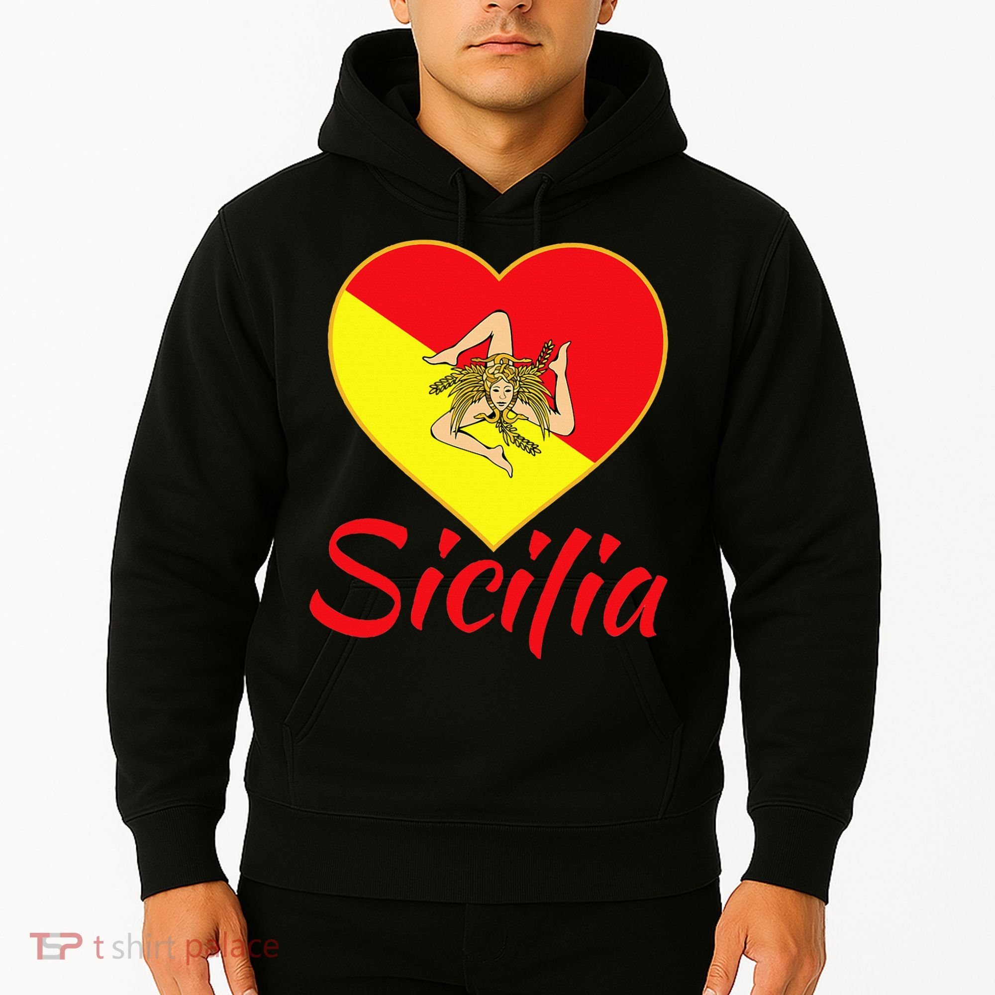 Sicilian Pride Sicilia I Love Sicily Trinacria Hoodie