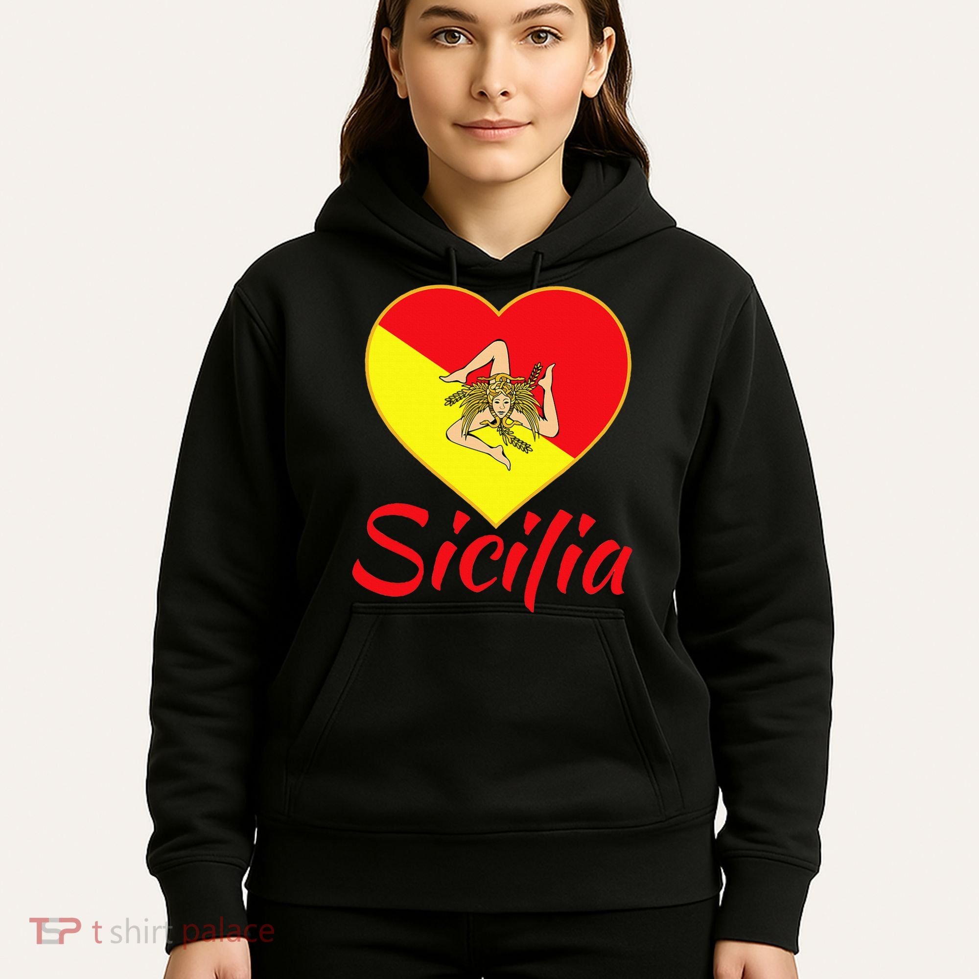 Sicilian Pride Sicilia I Love Sicily Trinacria Hoodie