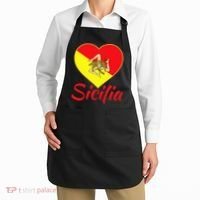 Sicilian Pride Sicilia I Love Sicily Trinacria Apron thumb 2