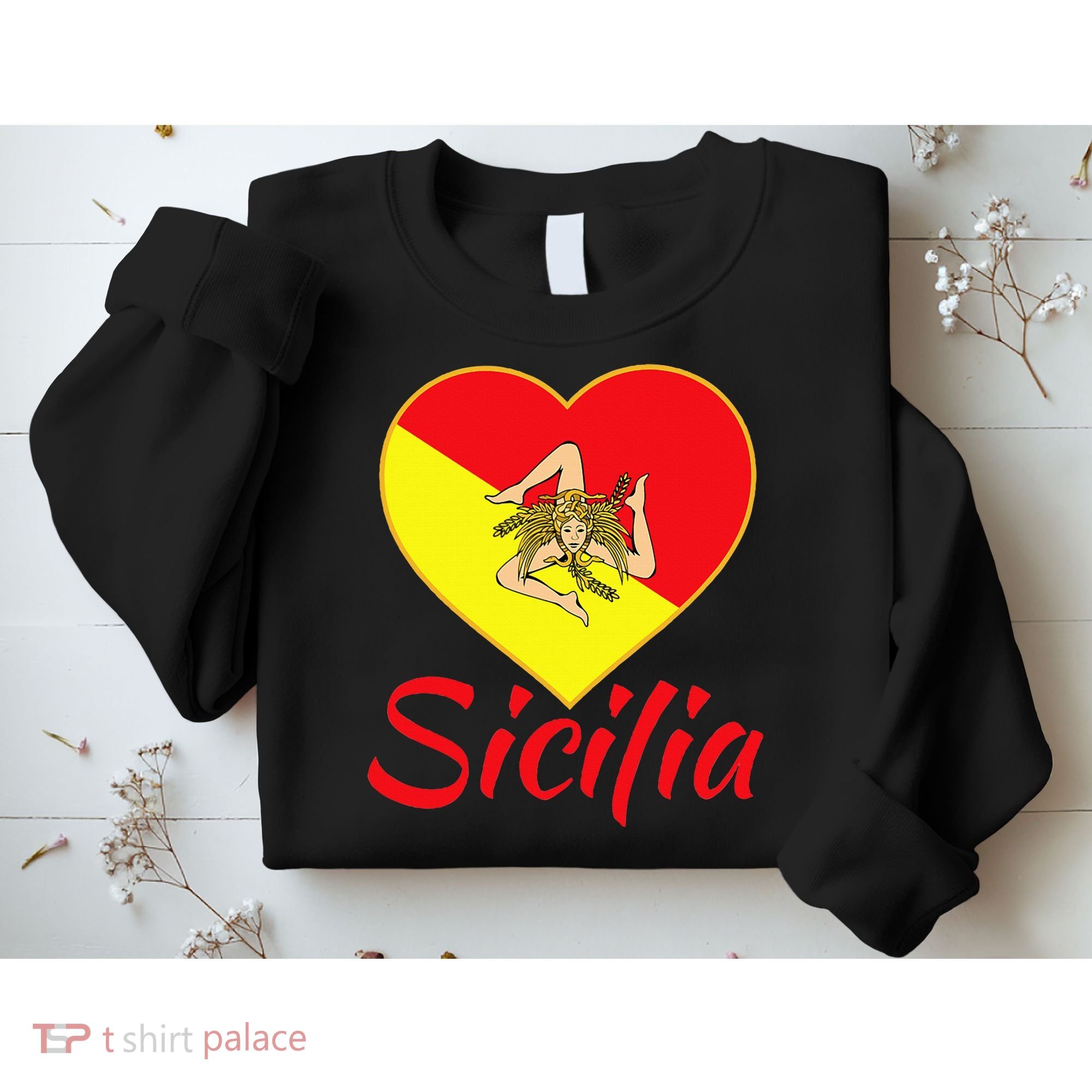 Sicilian Pride Sicilia I Love Sicily Trinacria Sweatshirt