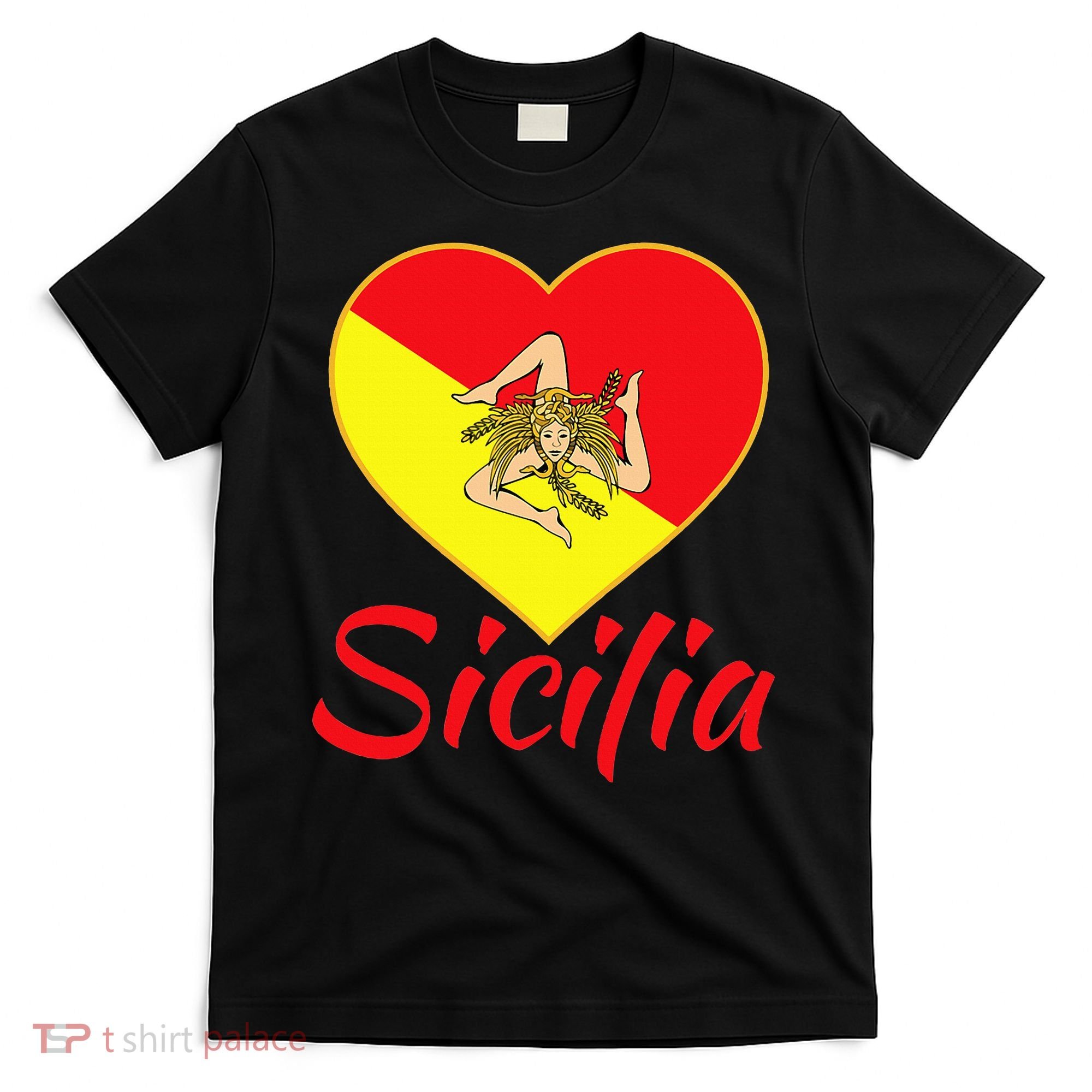 Sicilian Pride Sicilia I Love Sicily Trinacria T-Shirt