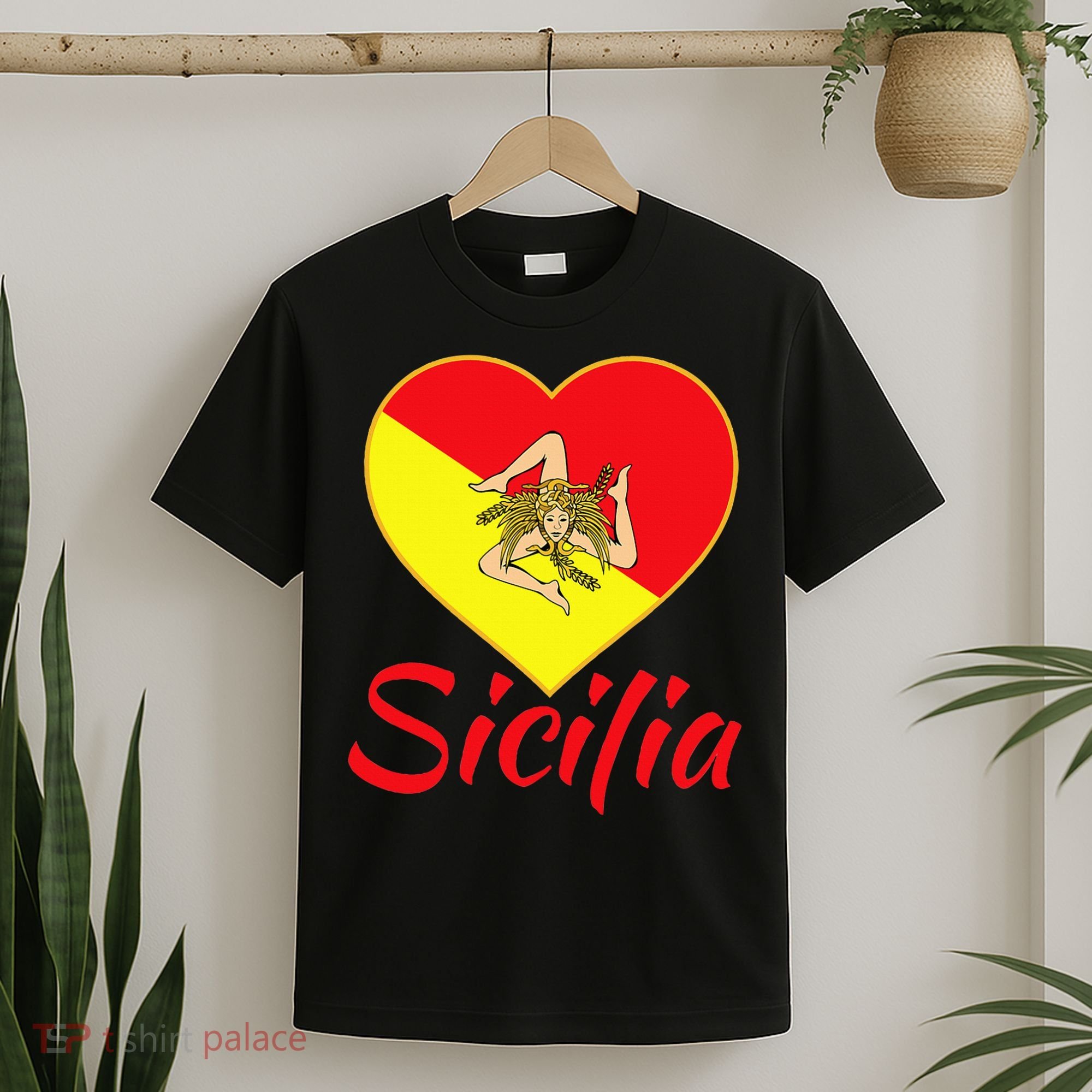 Sicilian Pride Sicilia I Love Sicily Trinacria T-Shirt