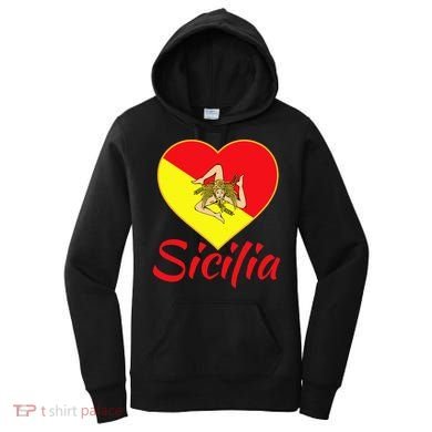 Sicilian Pride Sicilia I Love Sicily Trinacria Women's Hoodie