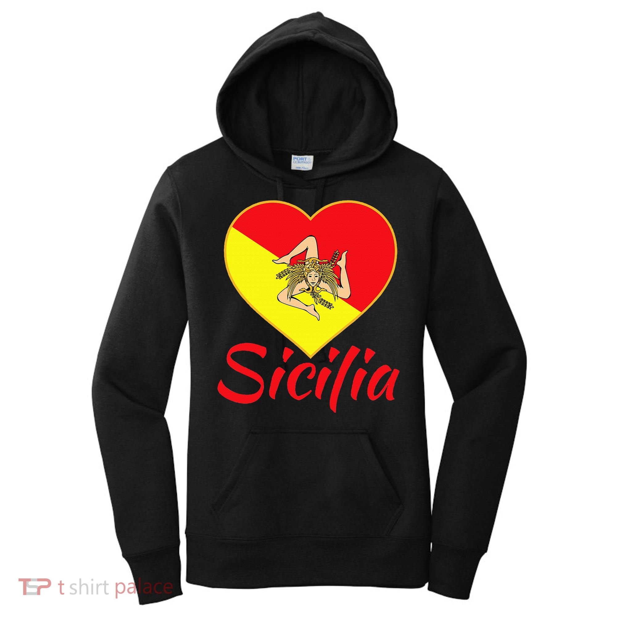 Sicilian Pride Sicilia I Love Sicily Trinacria Women's Hoodie