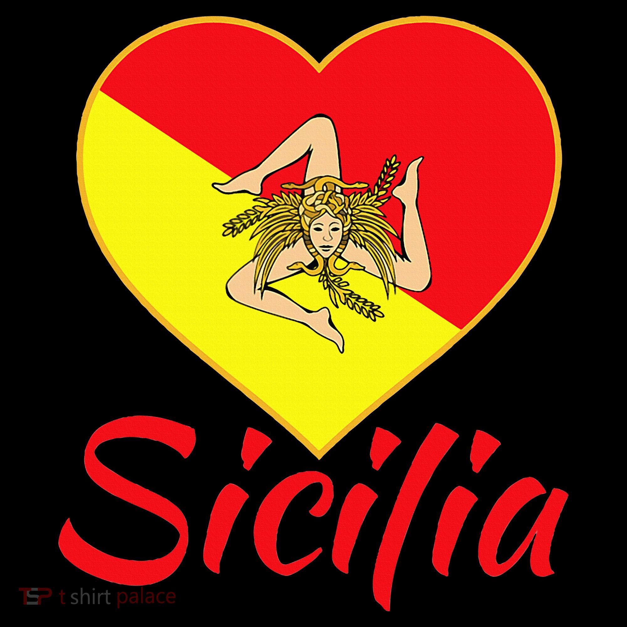 Sicilian Pride Sicilia I Love Sicily Trinacria Women's Hoodie