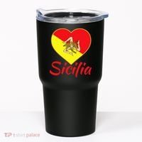 Sicilian Pride Sicilia I Love Sicily Trinacria Tumbler thumb 0