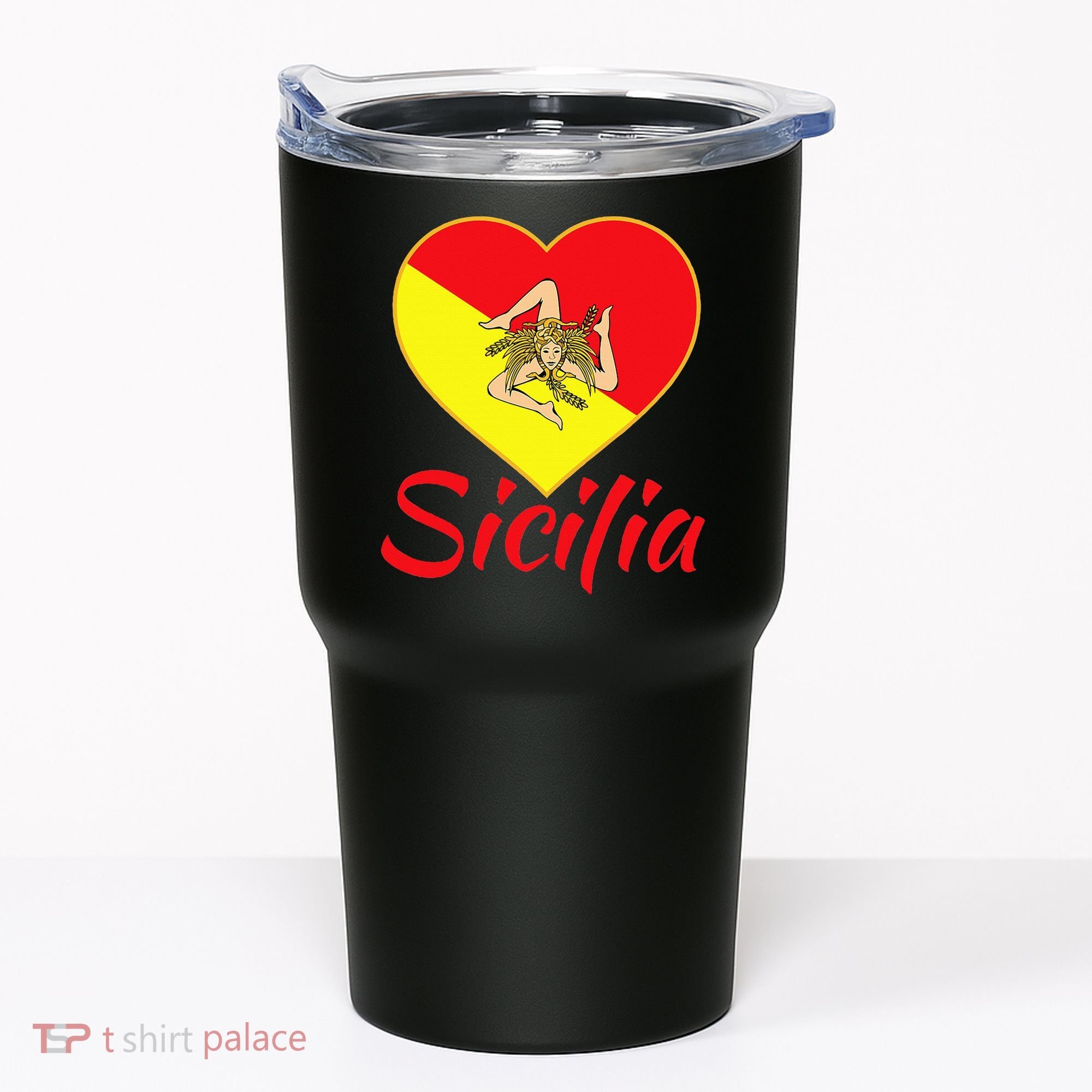 Sicilian Pride Sicilia I Love Sicily Trinacria Tumbler