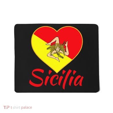Sicilian Pride Sicilia I Love Sicily Trinacria Mousepad