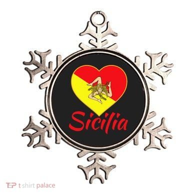 Sicilian Pride Sicilia I Love Sicily Trinacria Ornament