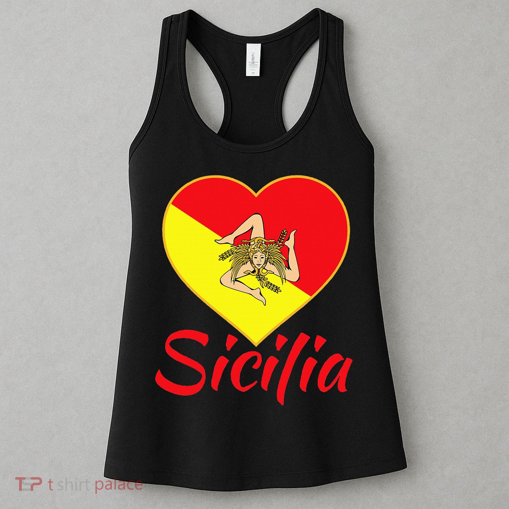 Sicilian Pride Sicilia I Love Sicily Trinacria Women's Tank Top
