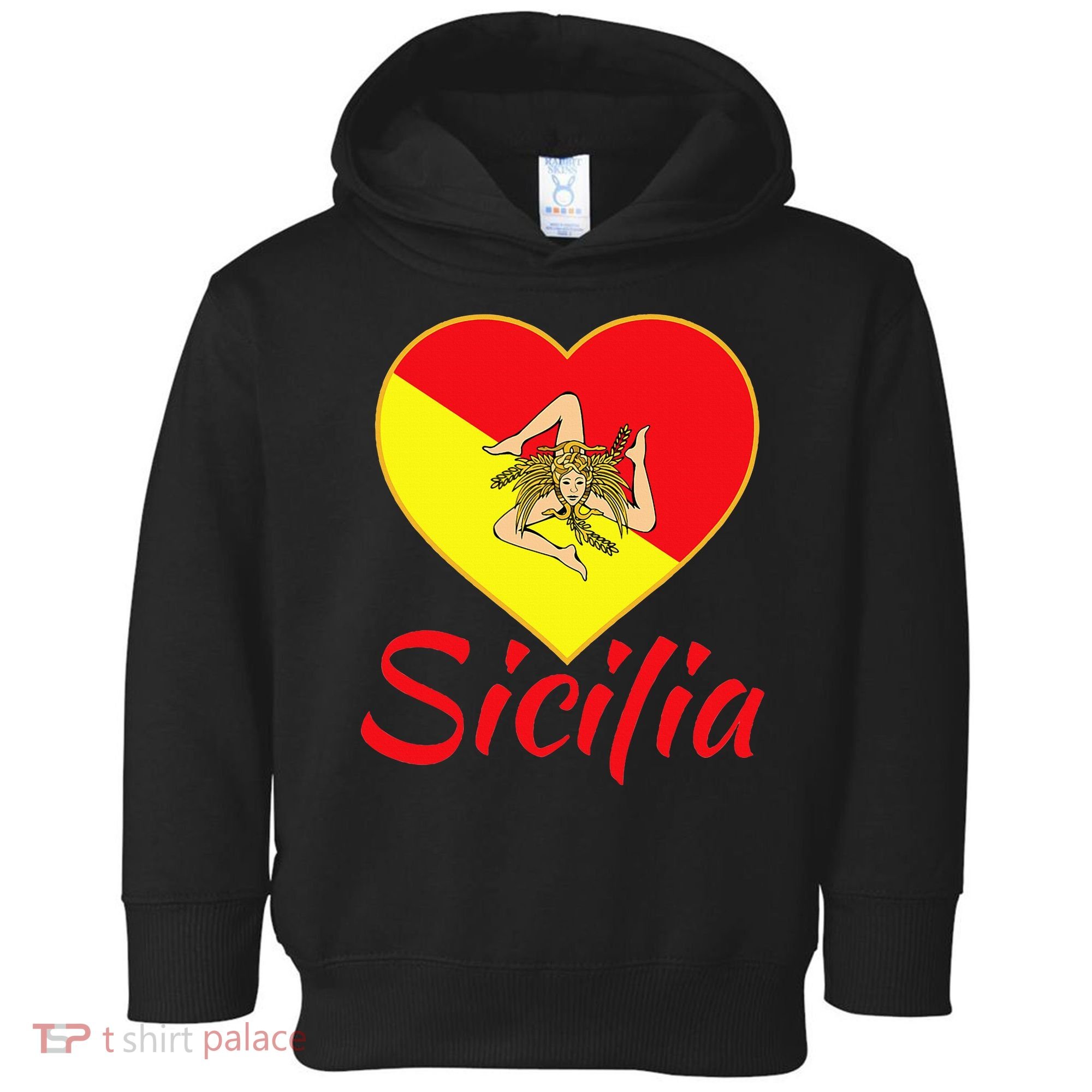 Sicilian Pride Sicilia I Love Sicily Trinacria Toddler Hoodie