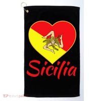 Sicilian Pride Sicilia I Love Sicily Trinacria Golf Towel thumb 0