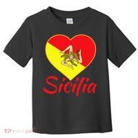 Sicilian Pride Sicilia I Love Sicily Trinacria Toddler T-Shirt thumb 0