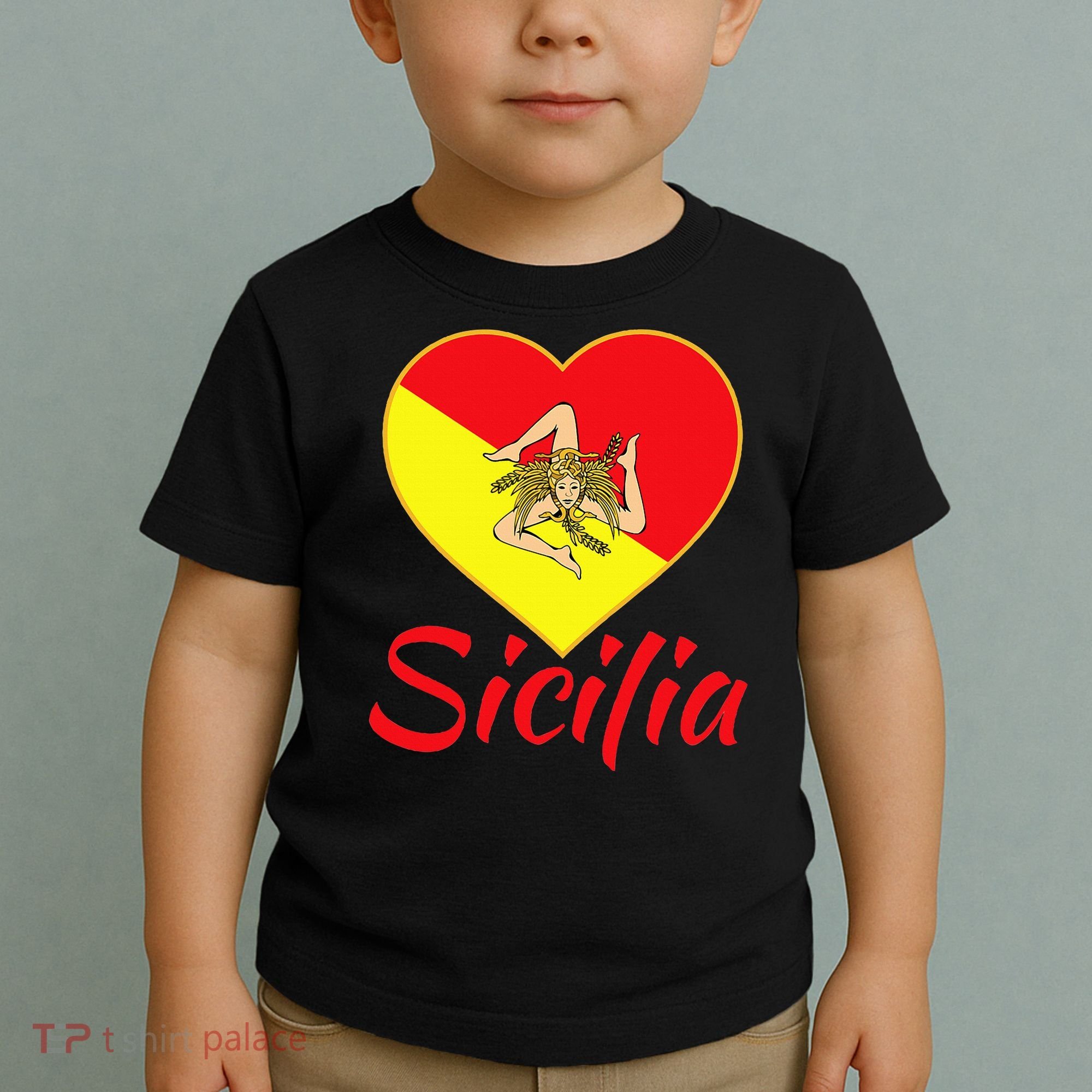 Sicilian Pride Sicilia I Love Sicily Trinacria Toddler T-Shirt