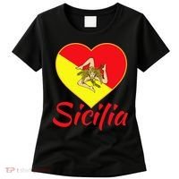 Sicilian Pride Sicilia I Love Sicily Trinacria Women's T-Shirt thumb 0