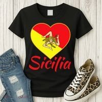 Sicilian Pride Sicilia I Love Sicily Trinacria Women's T-Shirt thumb 3
