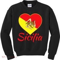 Sicilian Pride Sicilia I Love Sicily Trinacria Kids Sweatshirt thumb 0