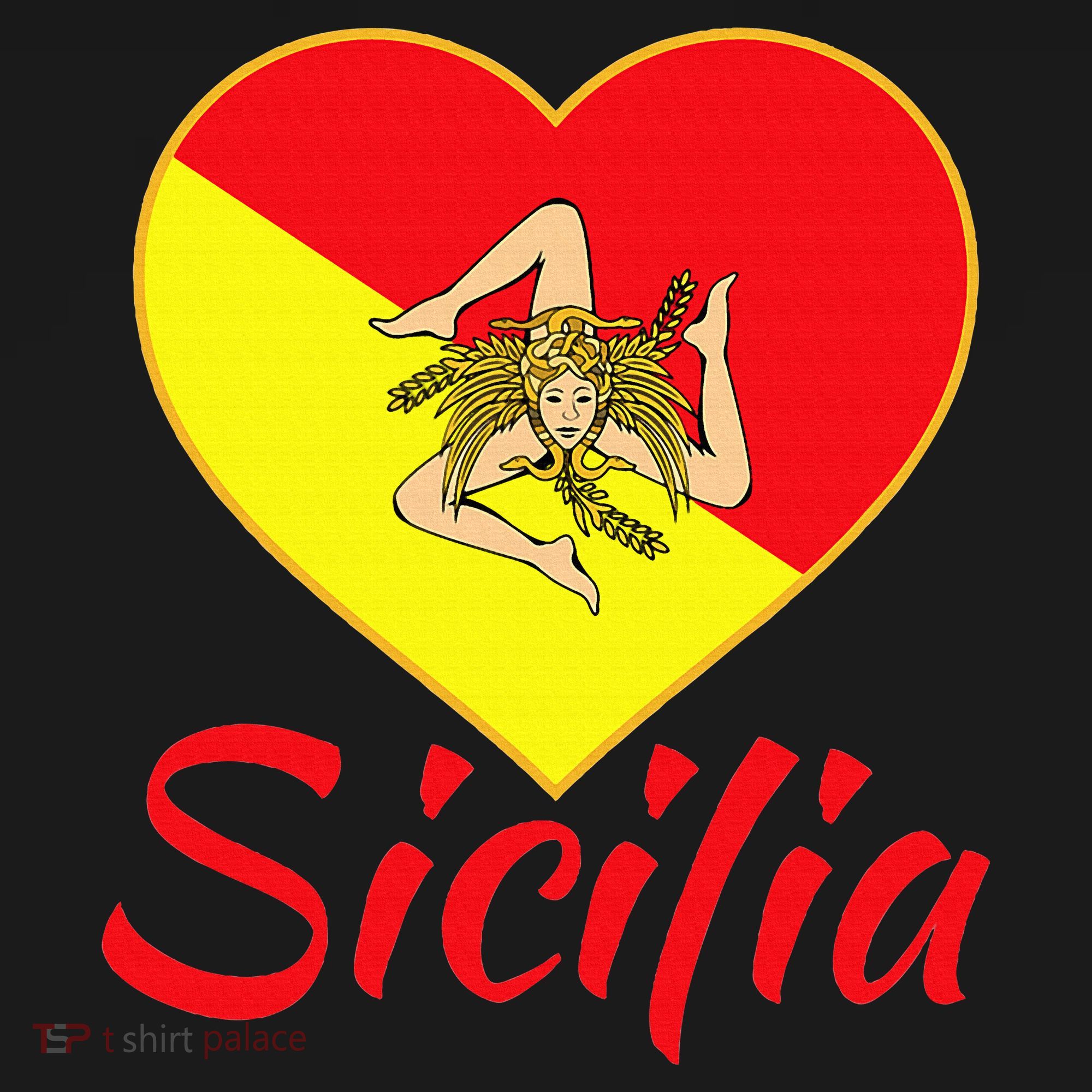 Sicilian Pride Sicilia I Love Sicily Trinacria Kids Sweatshirt