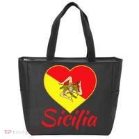 Sicilian Pride Sicilia I Love Sicily Trinacria Tote Bag thumb 0