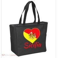 Sicilian Pride Sicilia I Love Sicily Trinacria Tote Bag thumb 2