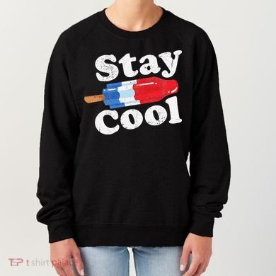 Summer Popsicle Stay Cool Funny Bomb Retro 80s Pop Gift Women's Sweatshirt