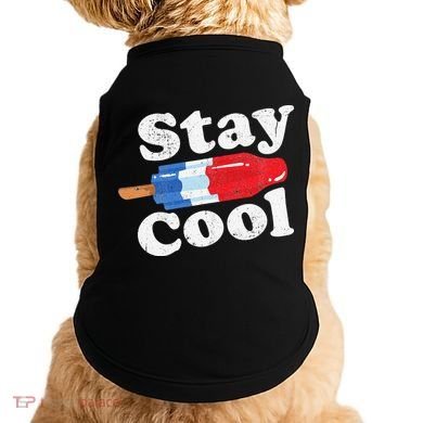 Summer Popsicle Stay Cool Funny Bomb Retro 80s Pop Gift Doggie Tank
