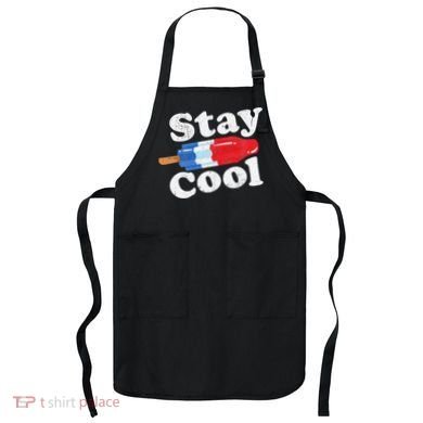 Summer Popsicle Stay Cool Funny Bomb Retro 80s Pop Gift Apron