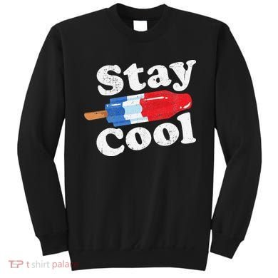 Summer Popsicle Stay Cool Funny Bomb Retro 80s Pop Gift Sweatshirt