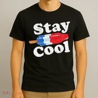 Summer Popsicle Stay Cool Funny Bomb Retro 80s Pop Gift T-Shirt thumb 3
