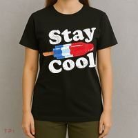 Summer Popsicle Stay Cool Funny Bomb Retro 80s Pop Gift T-Shirt thumb 4