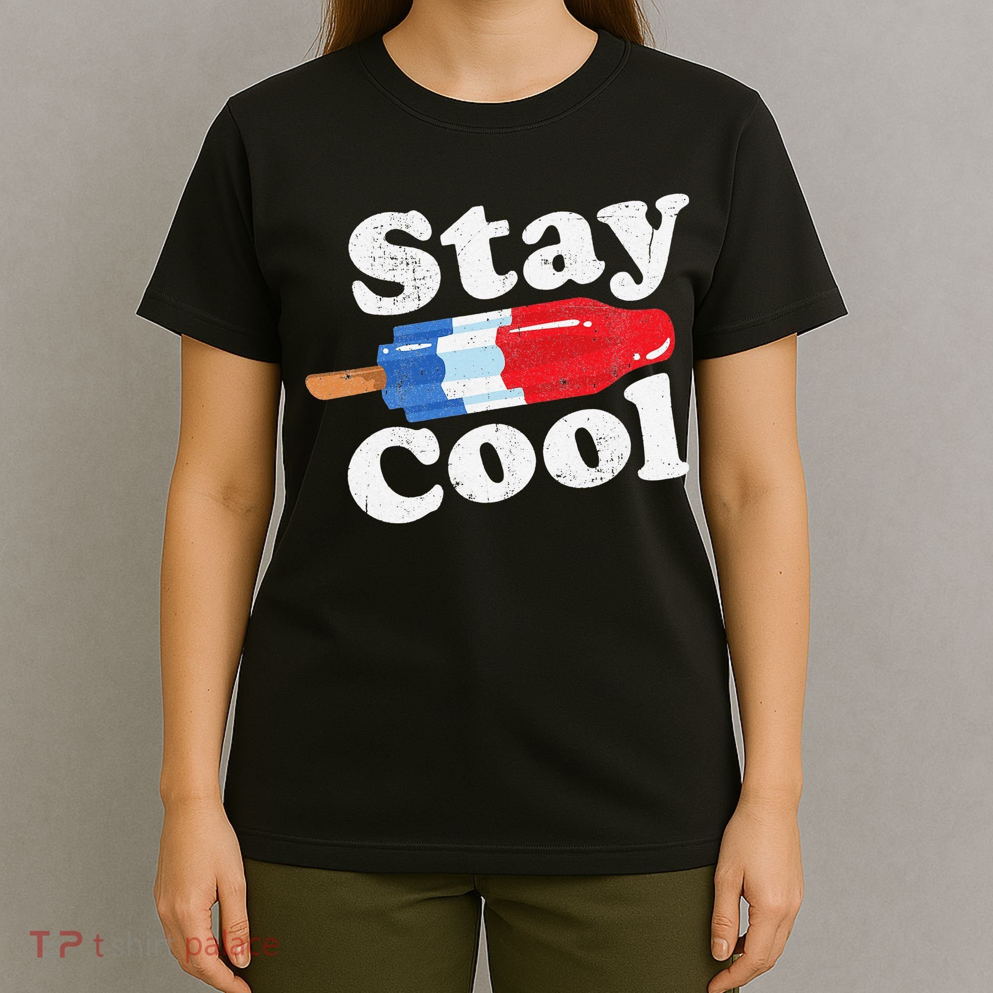 Summer Popsicle Stay Cool Funny Bomb Retro 80s Pop Gift T-Shirt