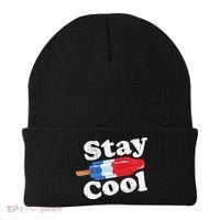 Summer Popsicle Stay Cool Funny Bomb Retro 80s Pop Gift Beanie thumb 0