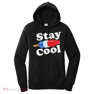 Summer Popsicle Stay Cool Funny Bomb Retro 80s Pop Gift Women's Hoodie