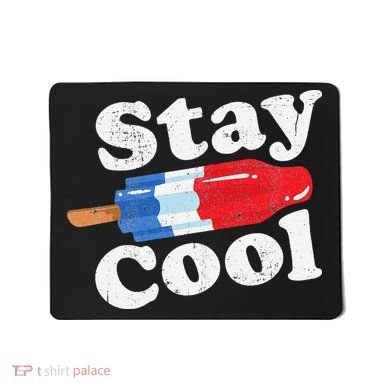Summer Popsicle Stay Cool Funny Bomb Retro 80s Pop Gift Mousepad