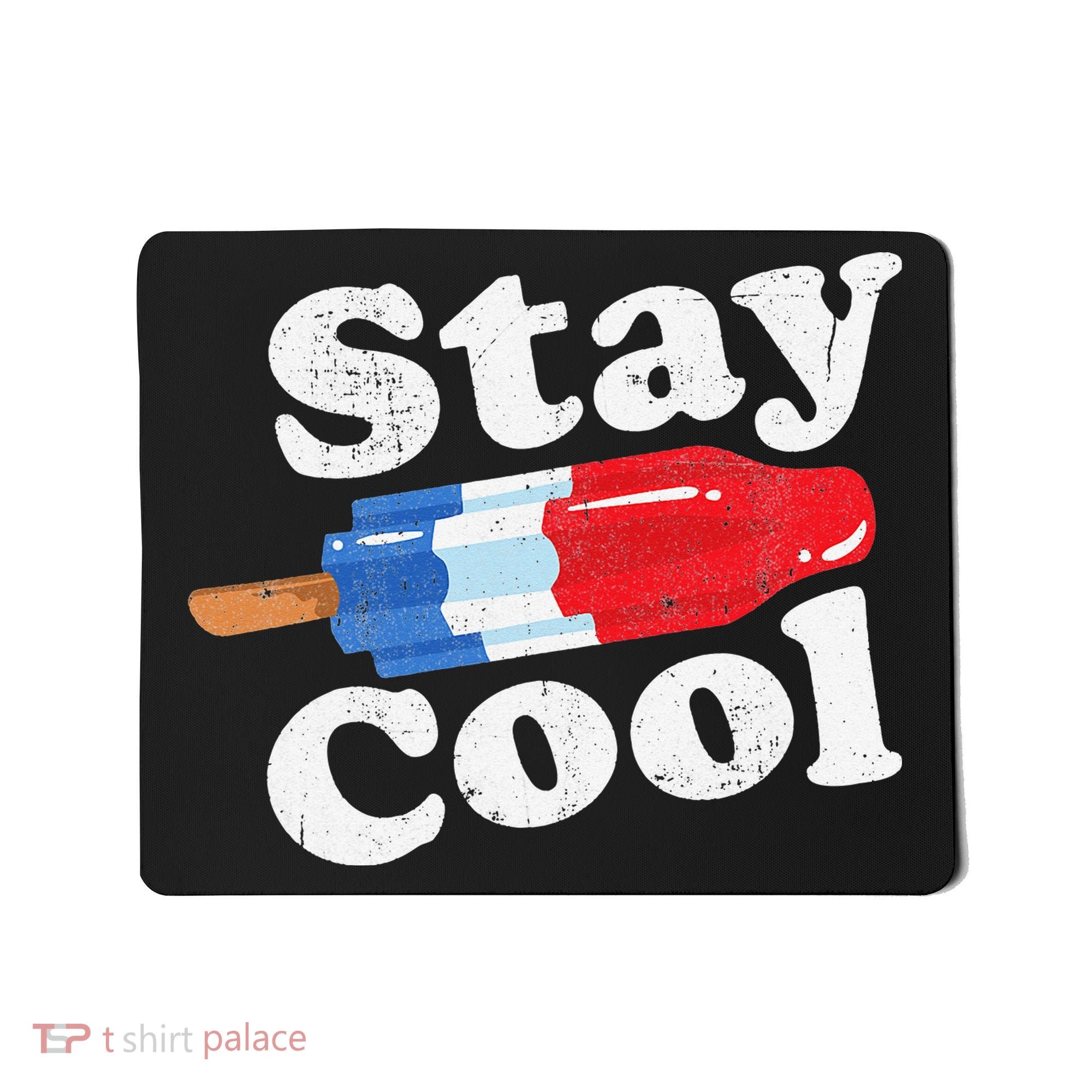 Summer Popsicle Stay Cool Funny Bomb Retro 80s Pop Gift Mousepad