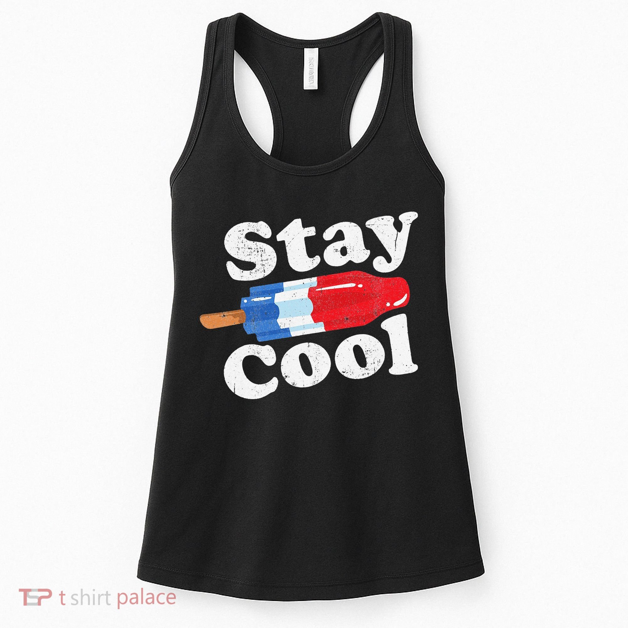 Summer Popsicle Stay Cool Funny Bomb Retro 80s Pop Gift Women's Tank Top