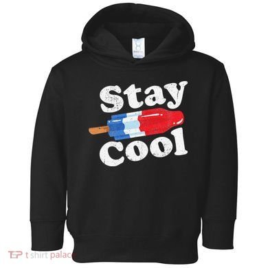 Summer Popsicle Stay Cool Funny Bomb Retro 80s Pop Gift Toddler Hoodie