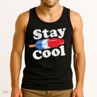 Summer Popsicle Stay Cool Funny Bomb Retro 80s Pop Gift Tank Top thumb 3