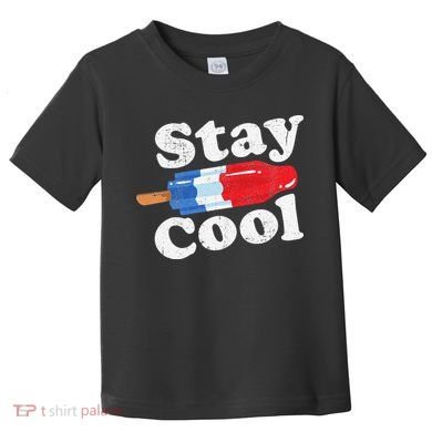 Summer Popsicle Stay Cool Funny Bomb Retro 80s Pop Gift Toddler T-Shirt