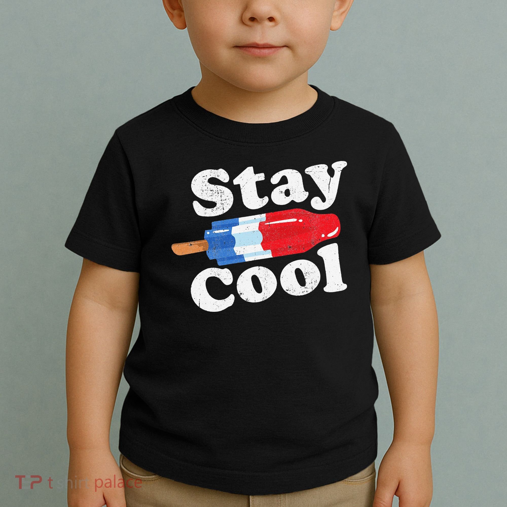 Summer Popsicle Stay Cool Funny Bomb Retro 80s Pop Gift Toddler T-Shirt