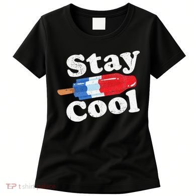 Summer Popsicle Stay Cool Funny Bomb Retro 80s Pop Gift Women's T-Shirt