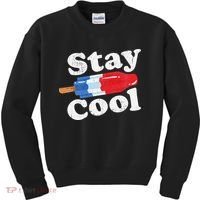 Summer Popsicle Stay Cool Funny Bomb Retro 80s Pop Gift Kids Sweatshirt thumb 0