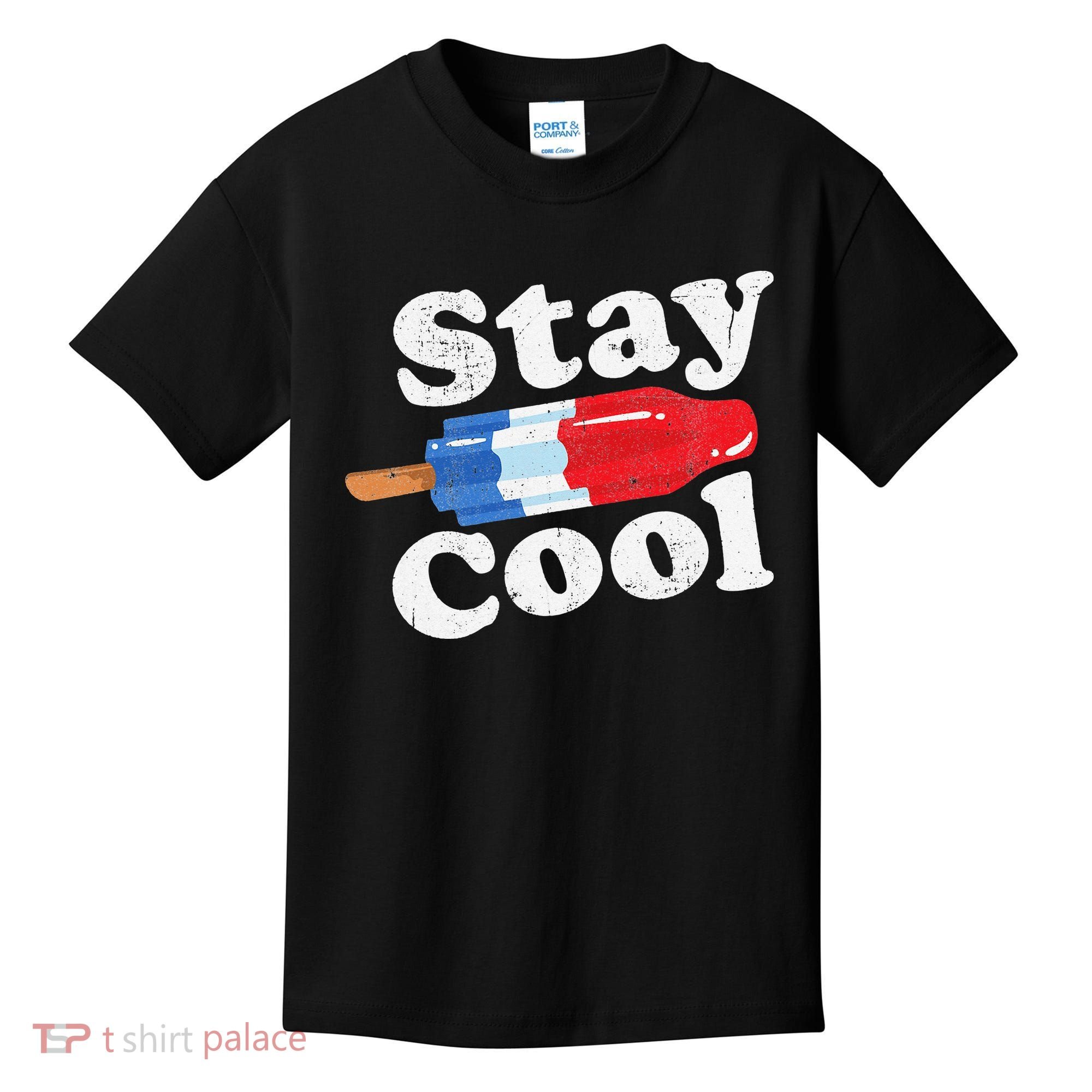 Summer Popsicle Stay Cool Funny Bomb Retro 80s Pop Gift Kids T-Shirt