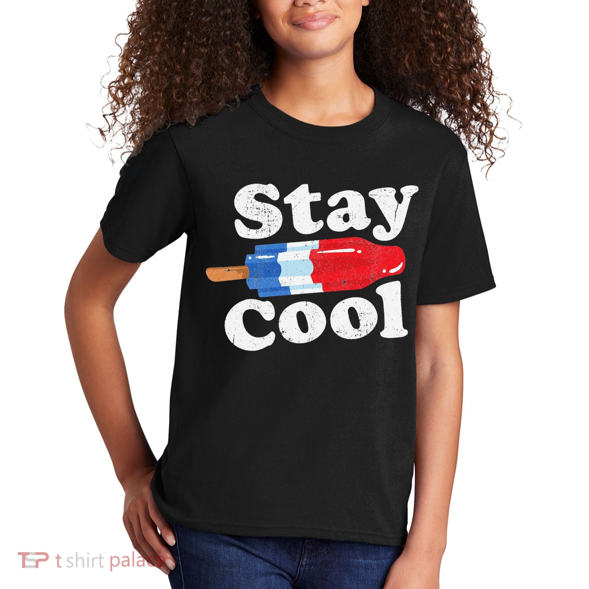Summer Popsicle Stay Cool Funny Bomb Retro 80s Pop Gift Kids T-Shirt