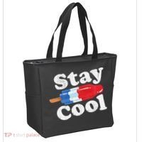 Summer Popsicle Stay Cool Funny Bomb Retro 80s Pop Gift Tote Bag thumb 2