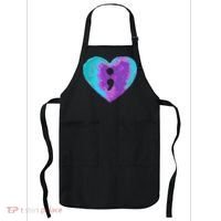 Suicide Prevention Semi Colon Purple Teal Hoodie Apron thumb 0