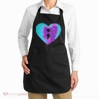 Suicide Prevention Semi Colon Purple Teal Hoodie Apron thumb 2