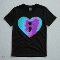 Suicide Prevention Semi Colon Purple Teal Hoodie T-Shirt thumb 5